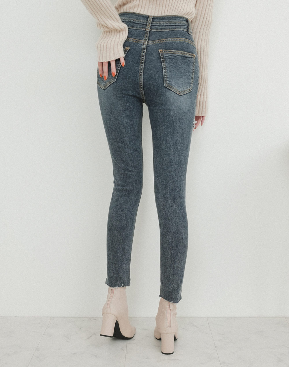 front cut-off denim | 詳細画像12