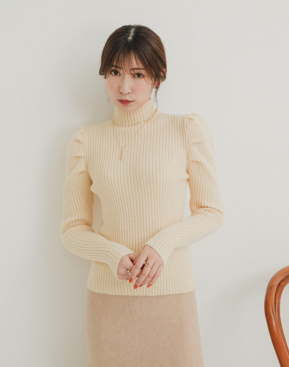 power shoulder knit | 詳細画像2