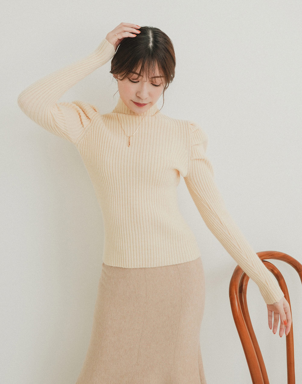 power shoulder knit | 詳細画像3