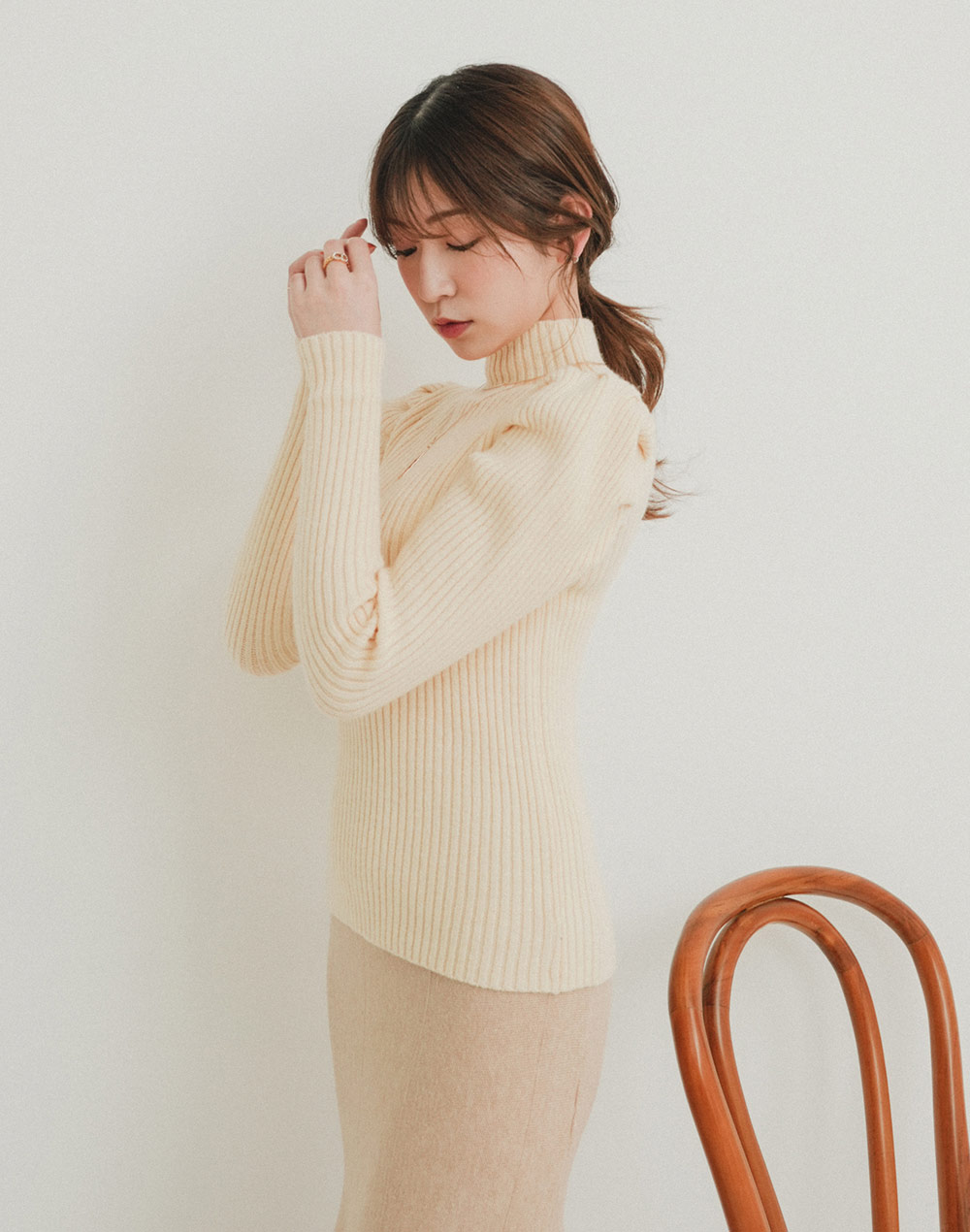 power shoulder knit | 詳細画像4