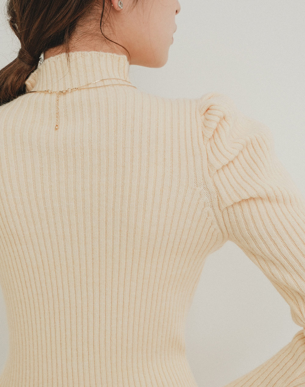 power shoulder knit | 詳細画像7