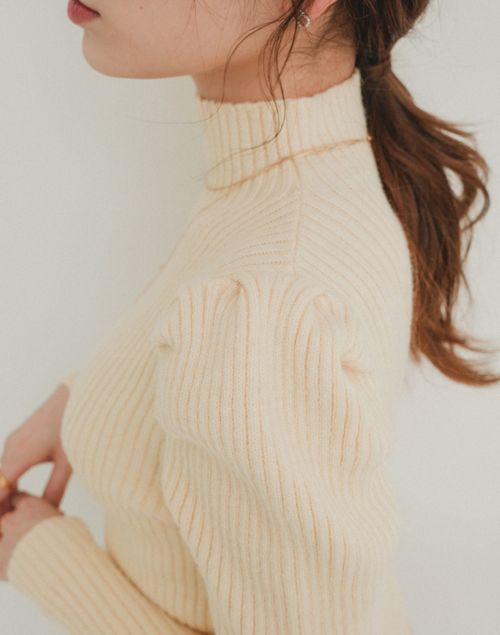 power shoulder knit | 詳細画像9