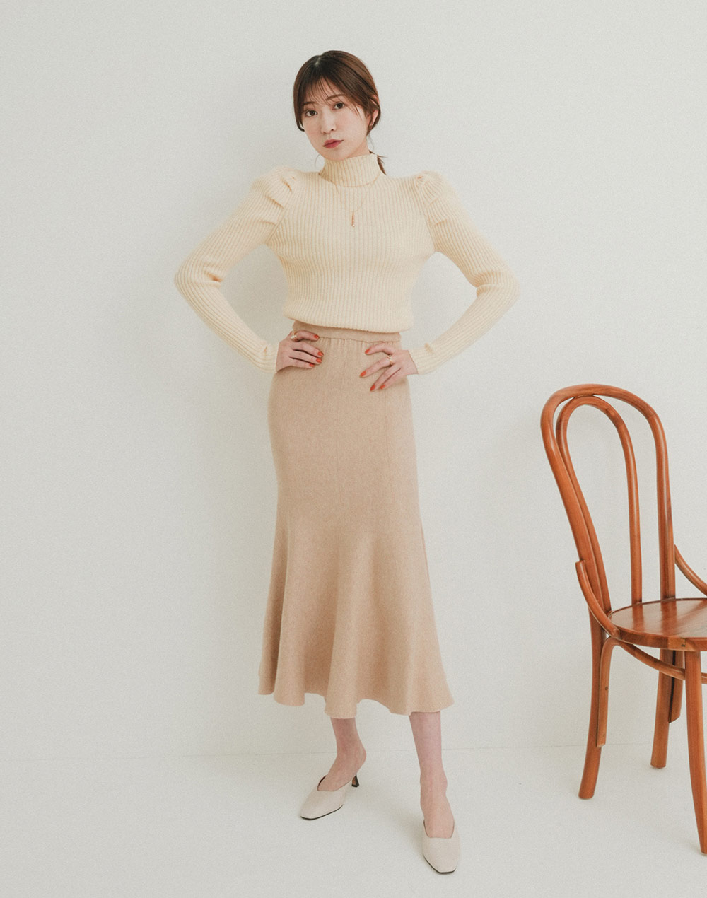 power shoulder knit | 詳細画像11