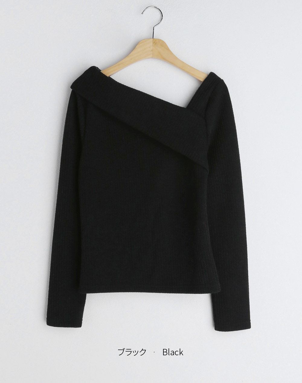 unbalance neck T-shirt | 詳細画像19