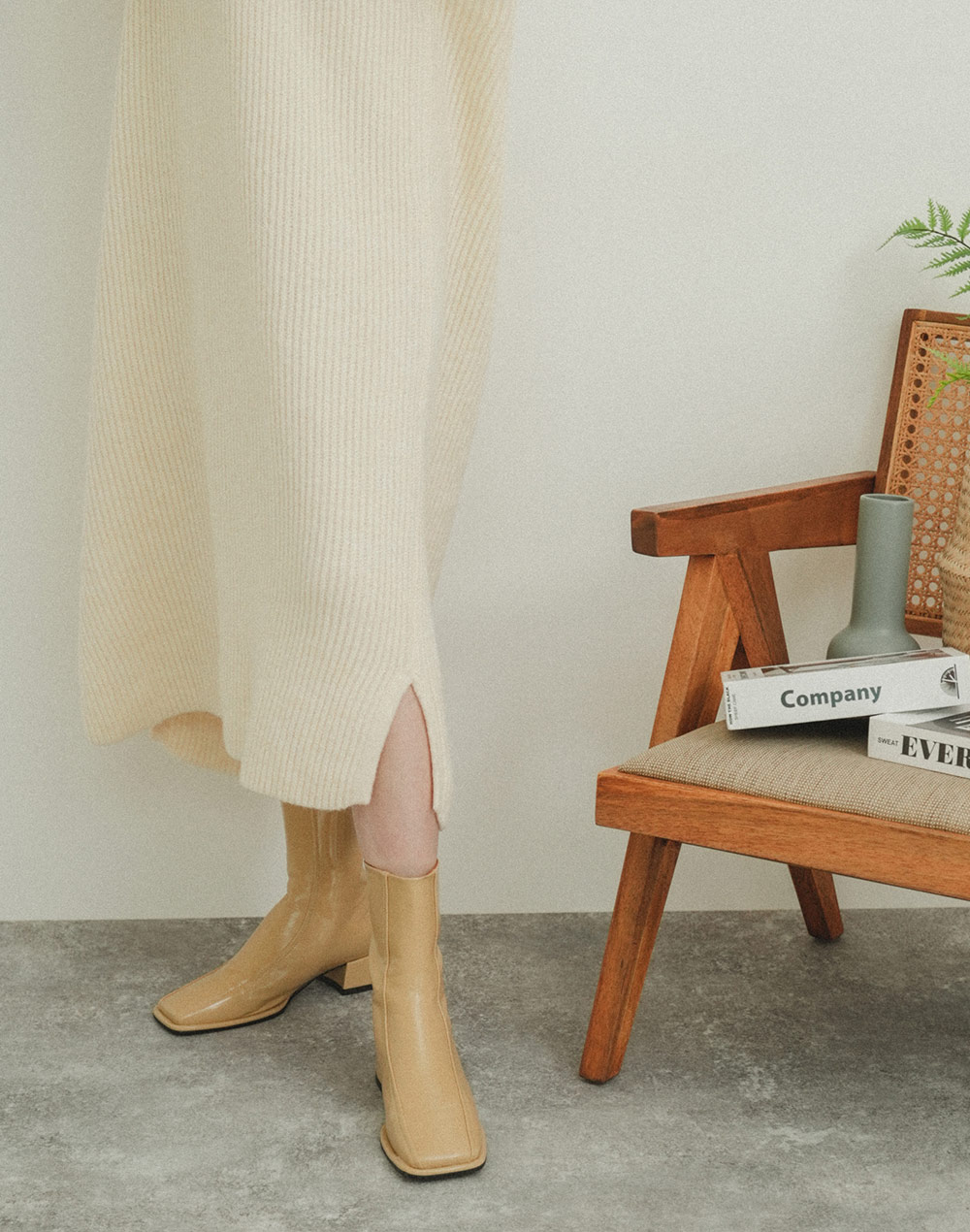 Vneck knit onepiece | 詳細画像16