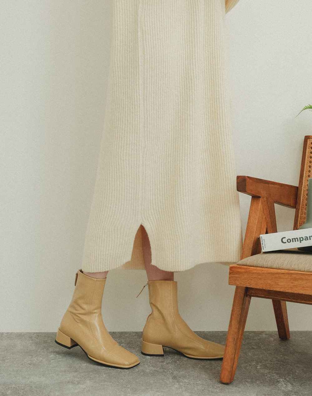 Vneck knit onepiece | 詳細画像17
