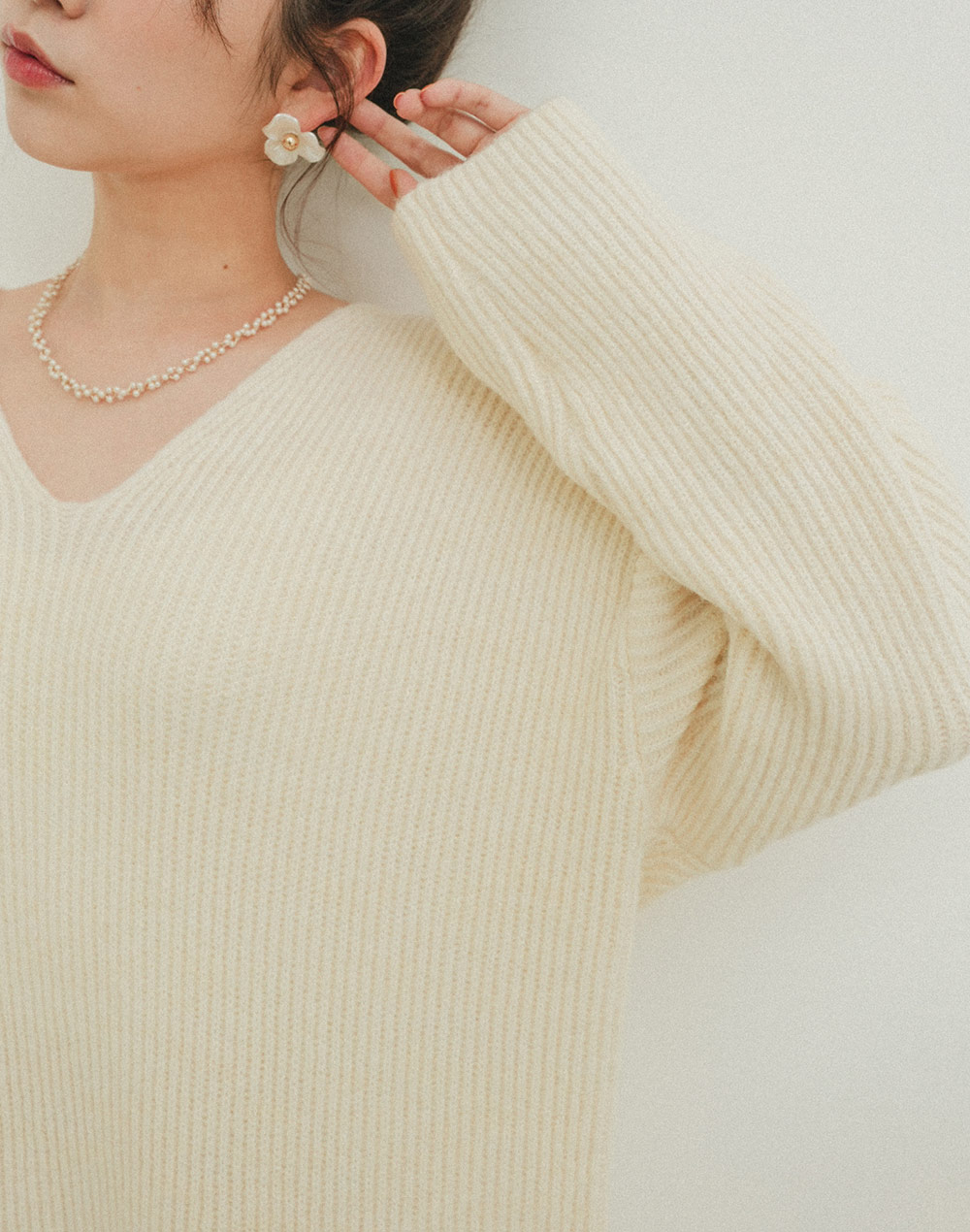Vneck knit onepiece | 詳細画像21