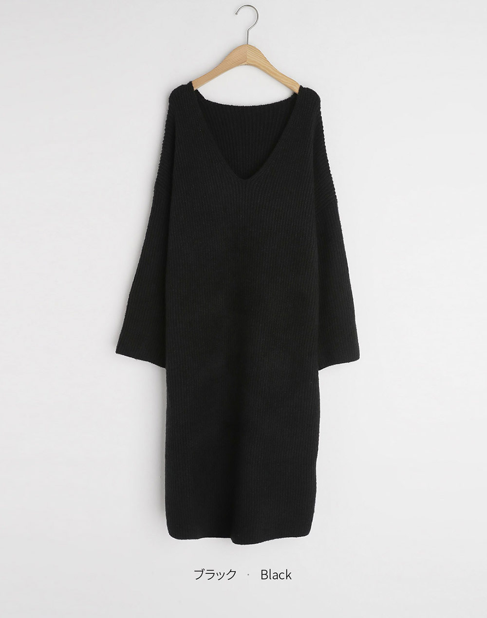 Vneck knit onepiece | 詳細画像23