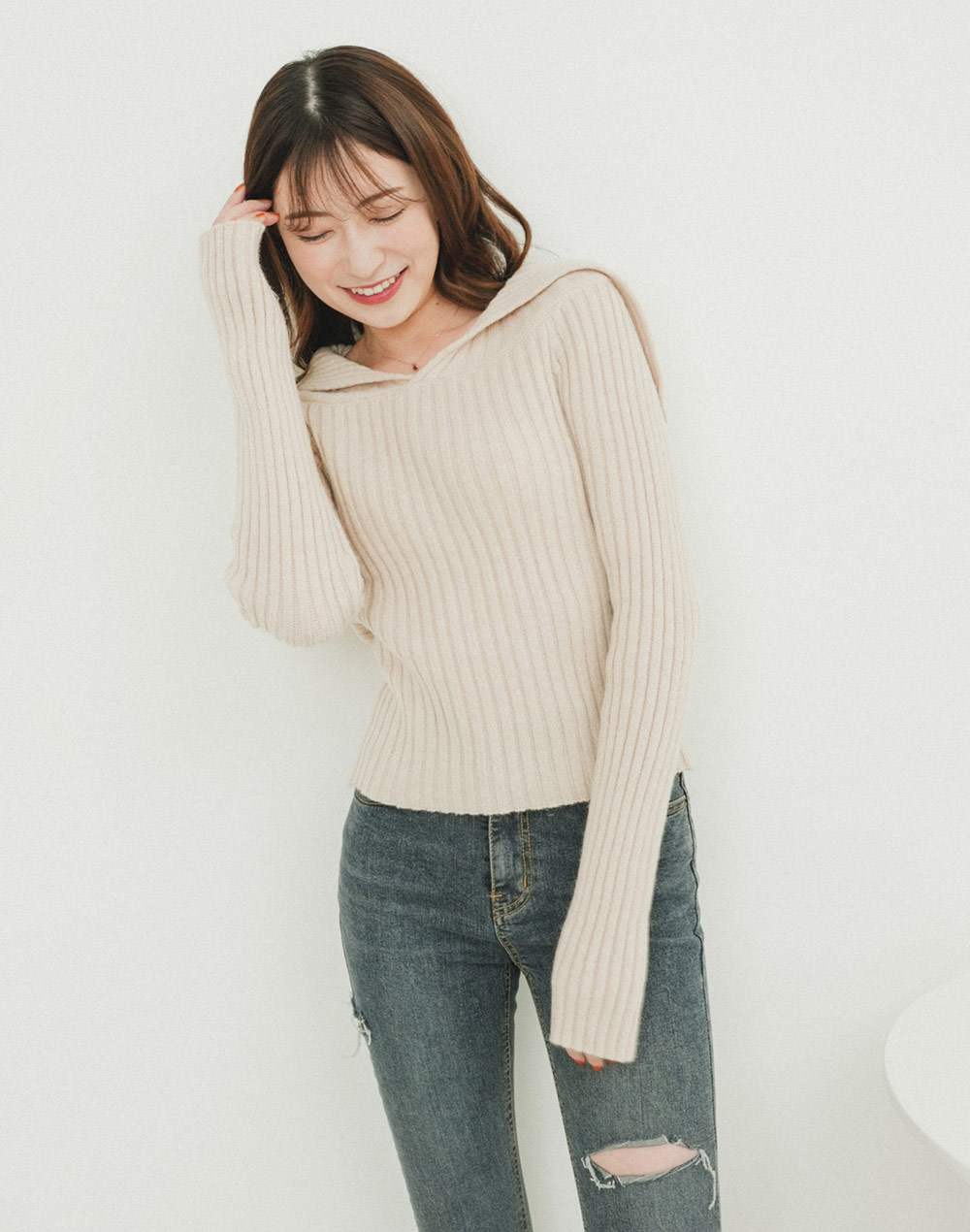 collar rib knit | 詳細画像2