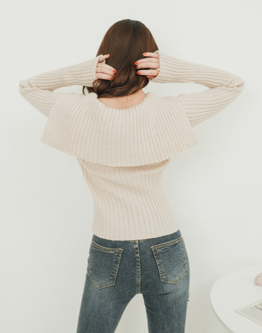 collar rib knit | 詳細画像10