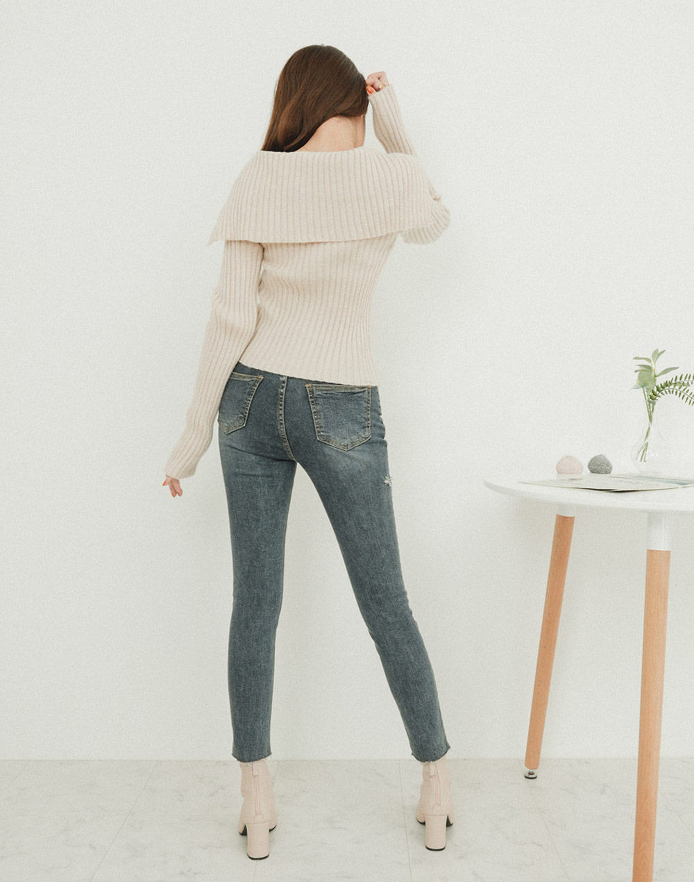 collar rib knit | 詳細画像19