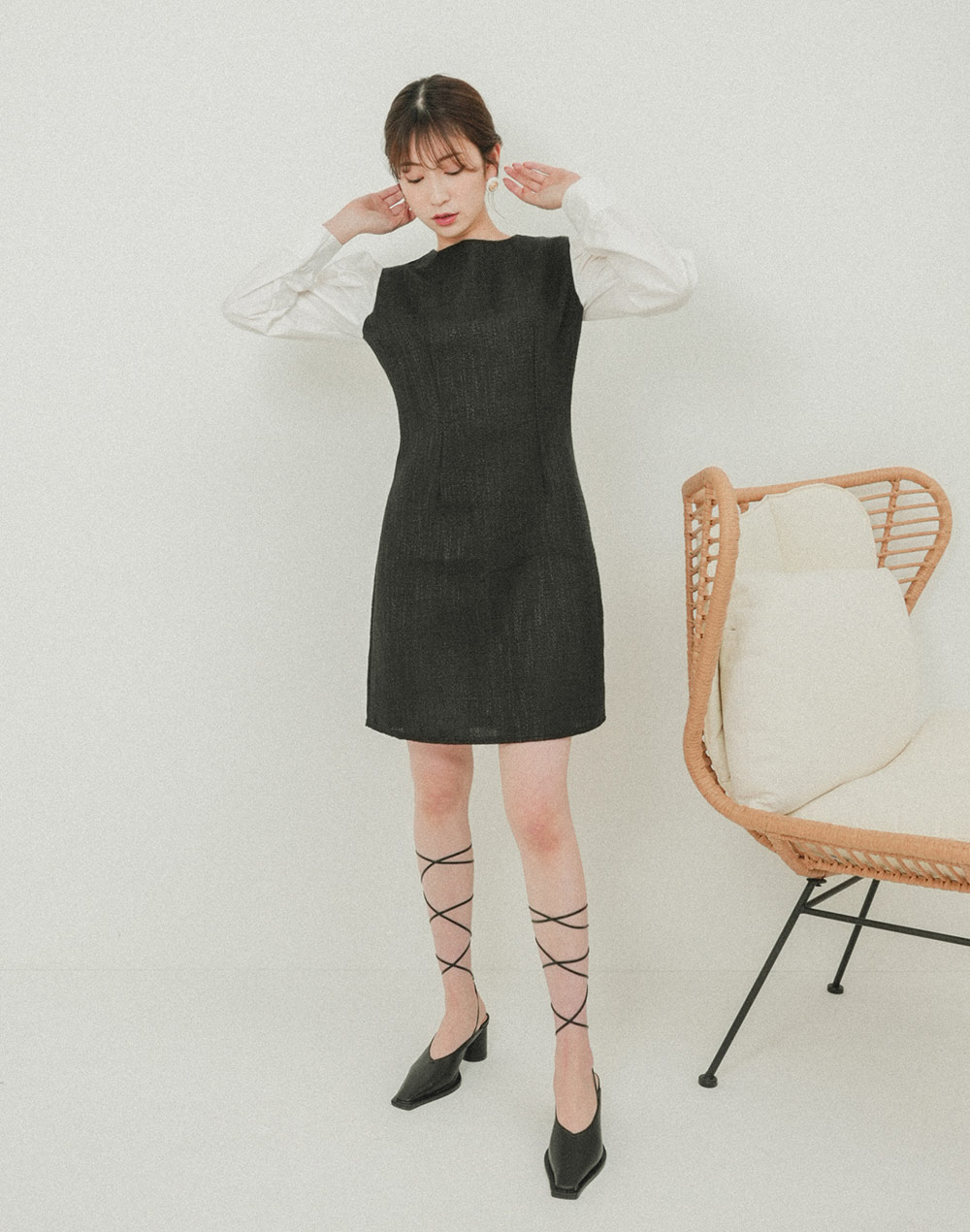 puff sleeve onepiece | 詳細画像3