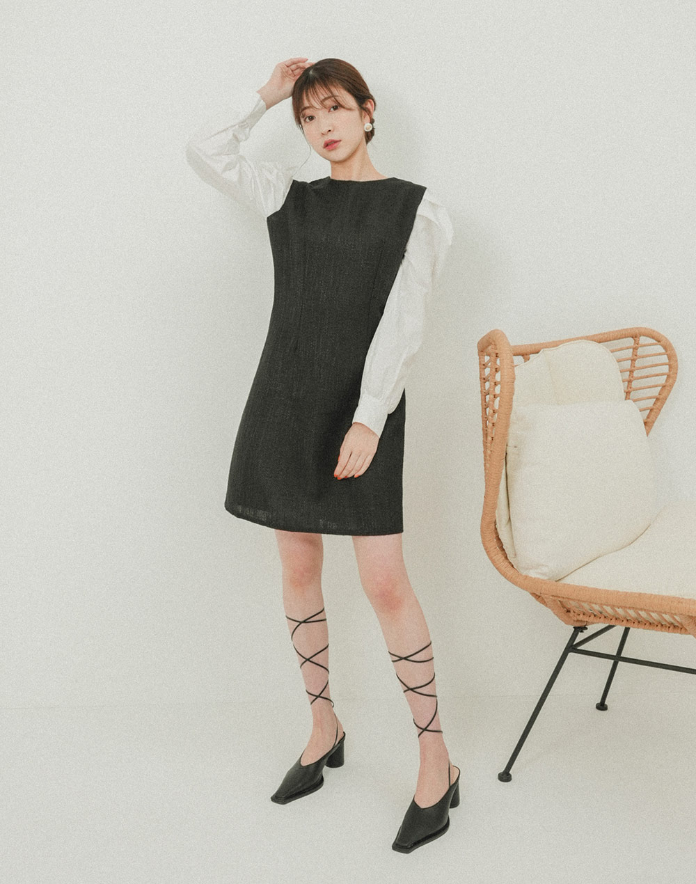 puff sleeve onepiece | 詳細画像4