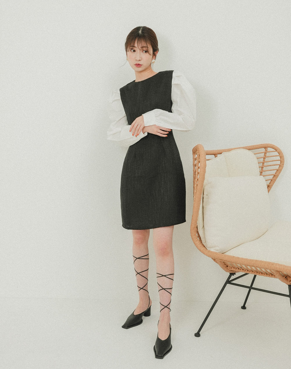 puff sleeve onepiece | 詳細画像6