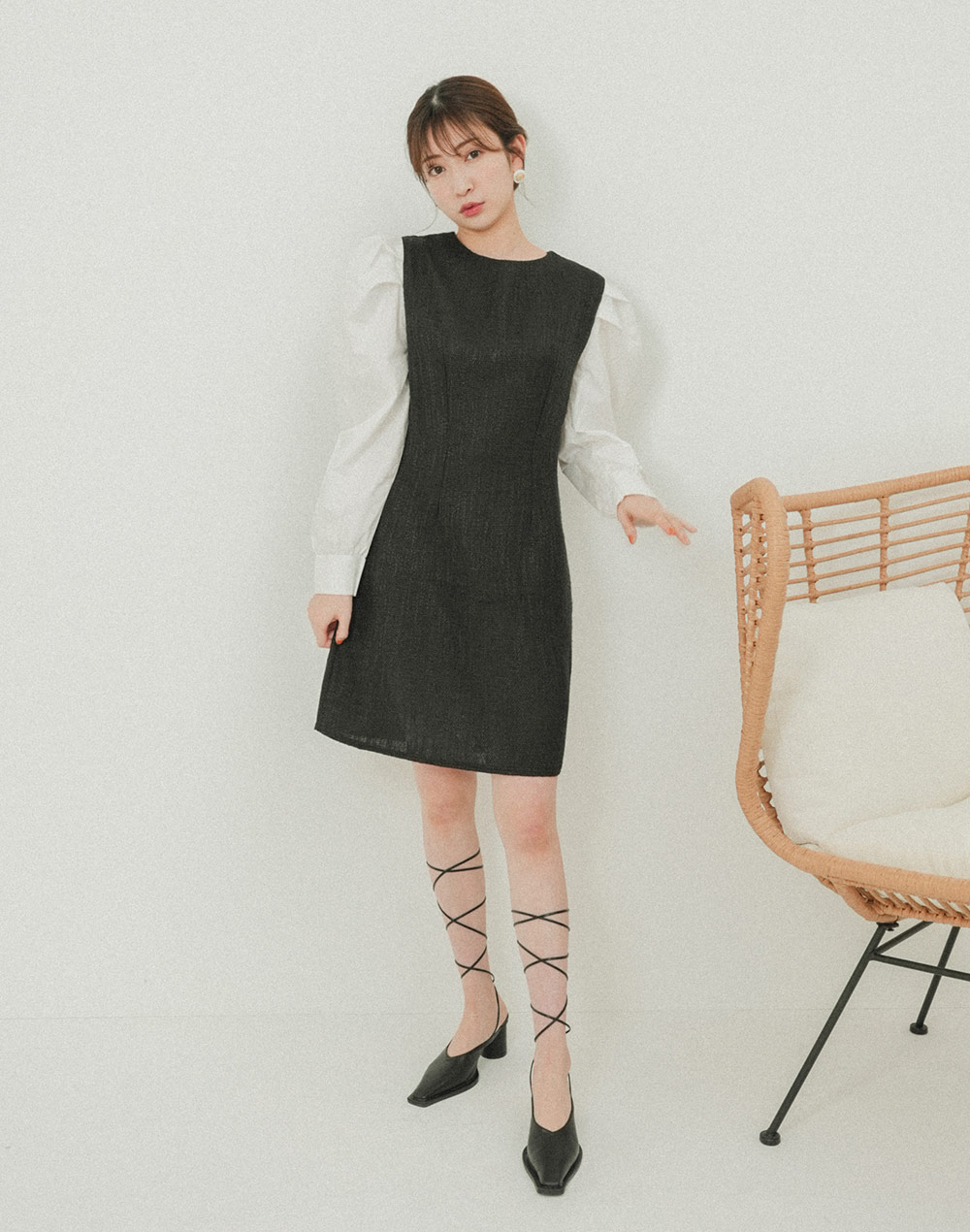 puff sleeve onepiece | 詳細画像16
