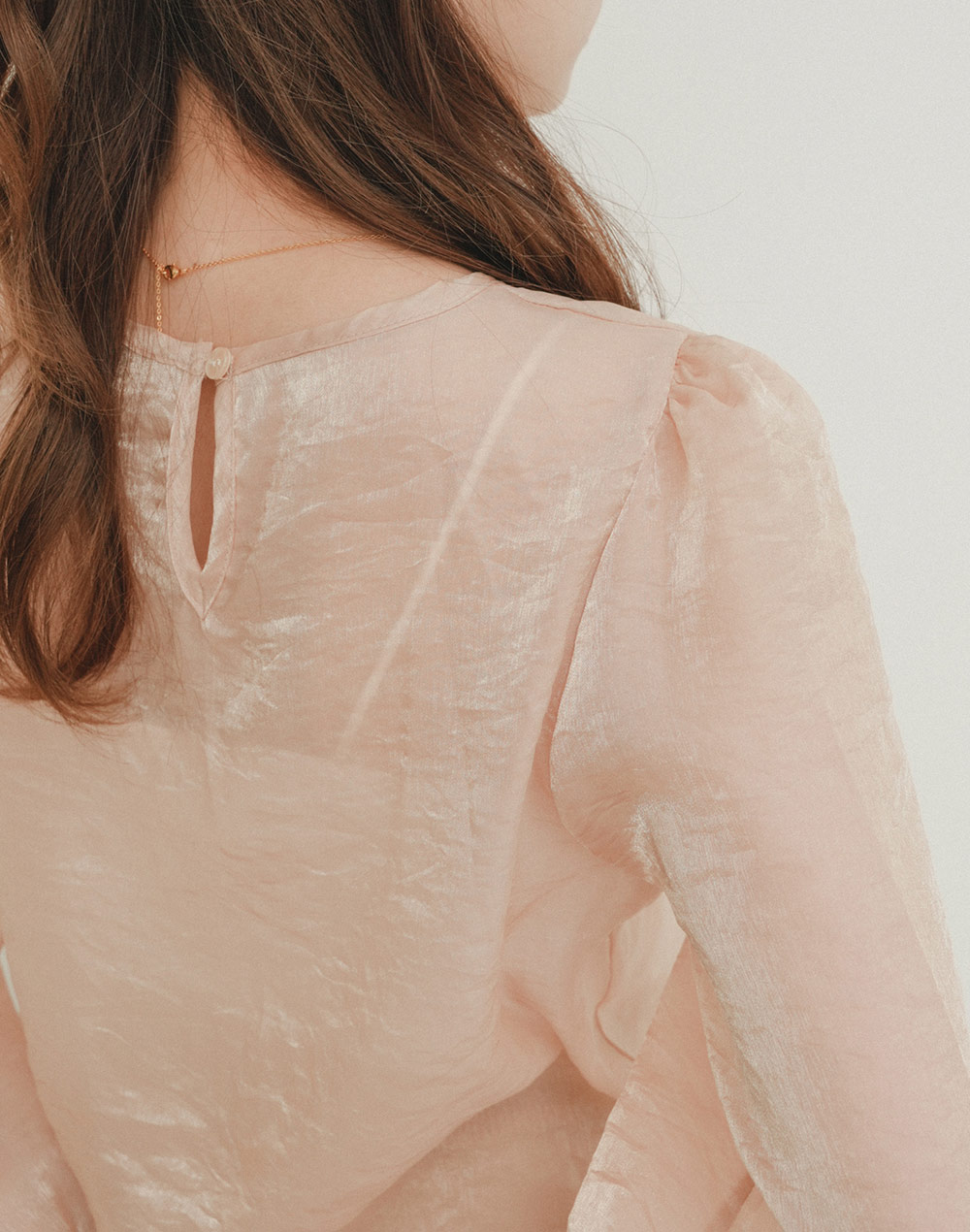 glossy sheer blouse | 詳細画像13