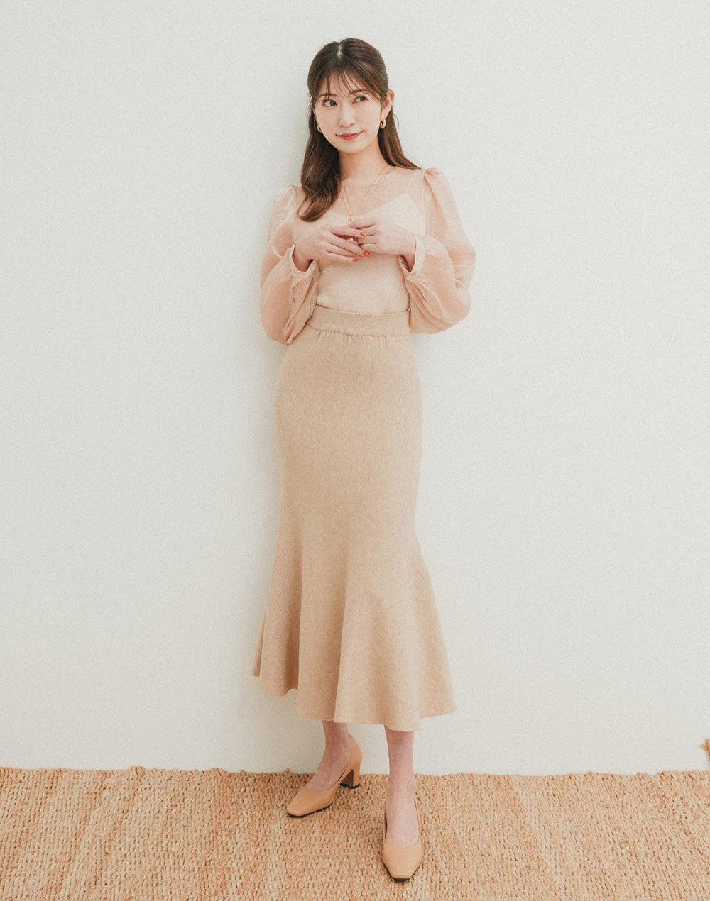 glossy sheer blouse | 詳細画像18
