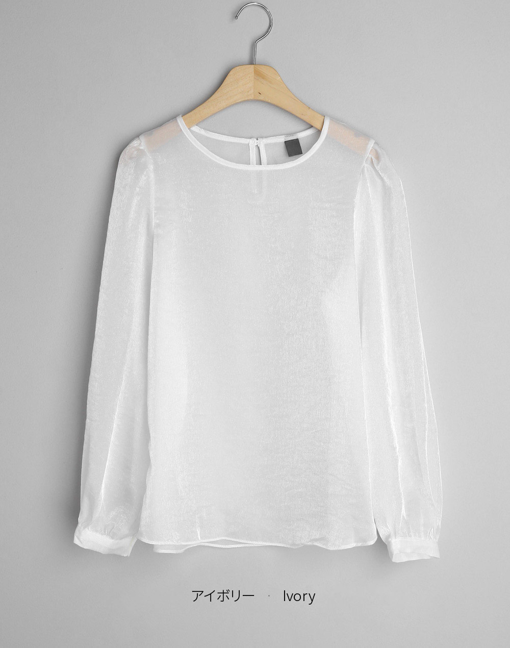glossy sheer blouse | 詳細画像20