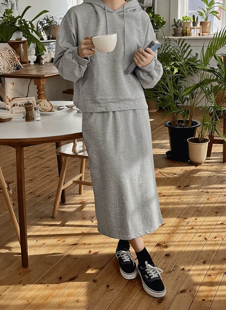 パーカー&スリットスカートSET | hotping | 詳細画像1