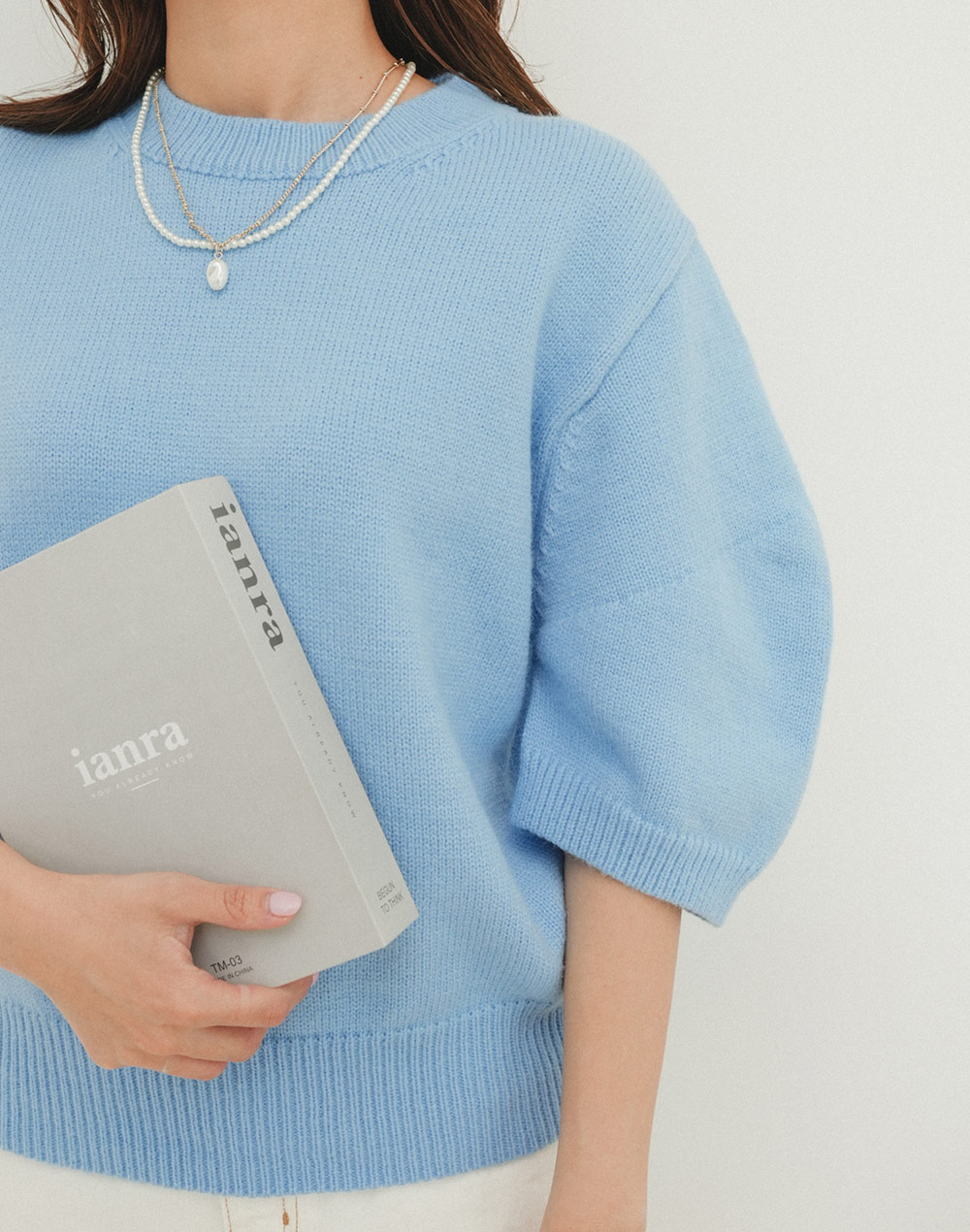 half puff sleeve knit | 詳細画像10
