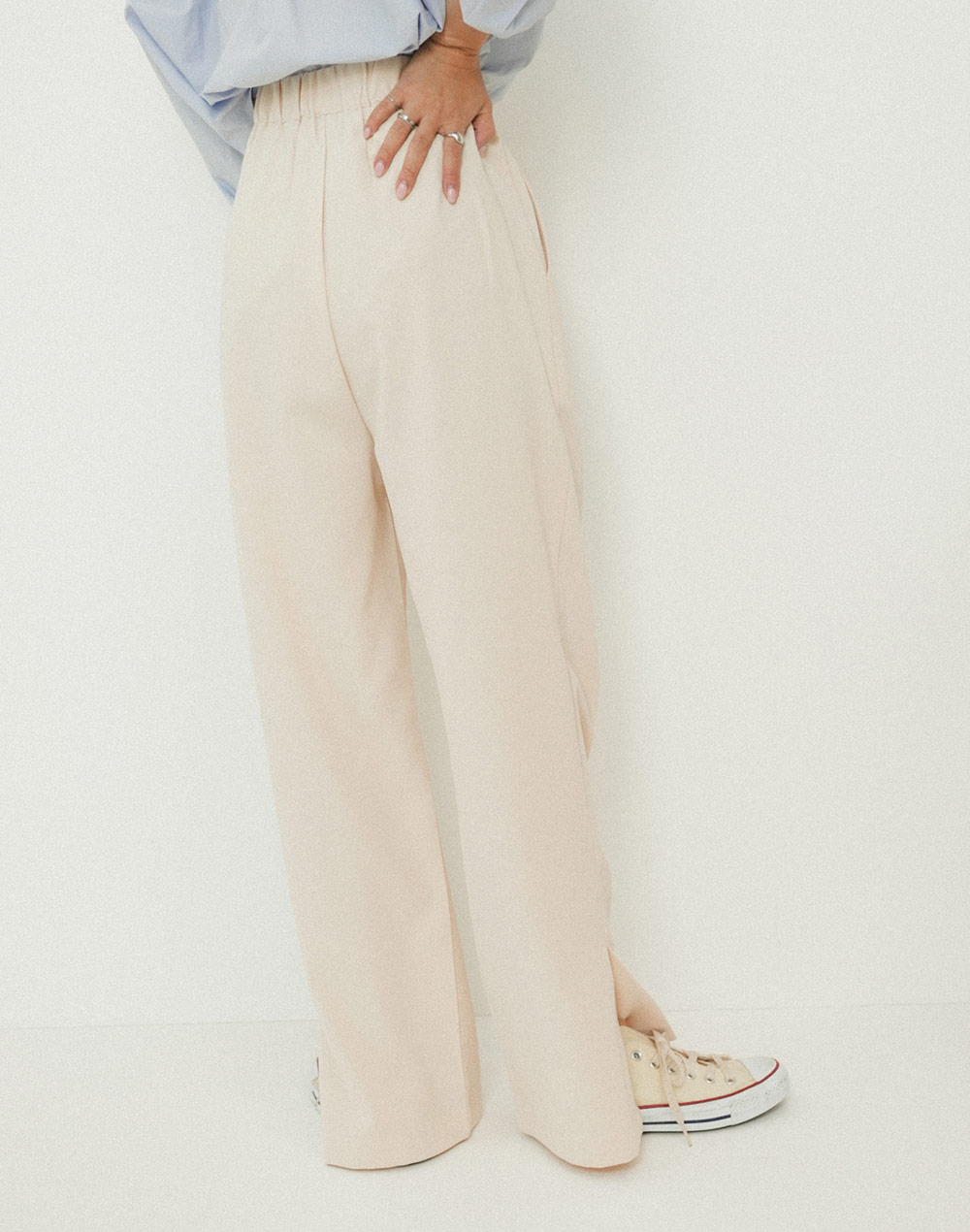 front tuck slacks | 詳細画像9