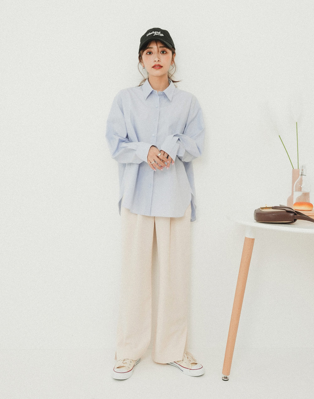 front tuck slacks | 詳細画像13