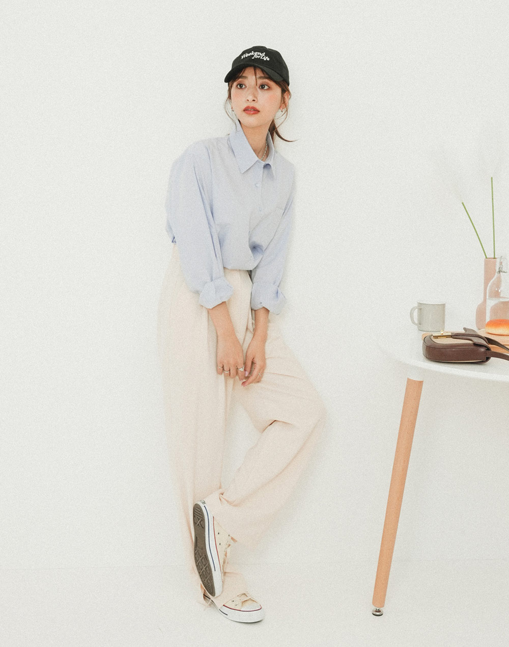 front tuck slacks | 詳細画像14