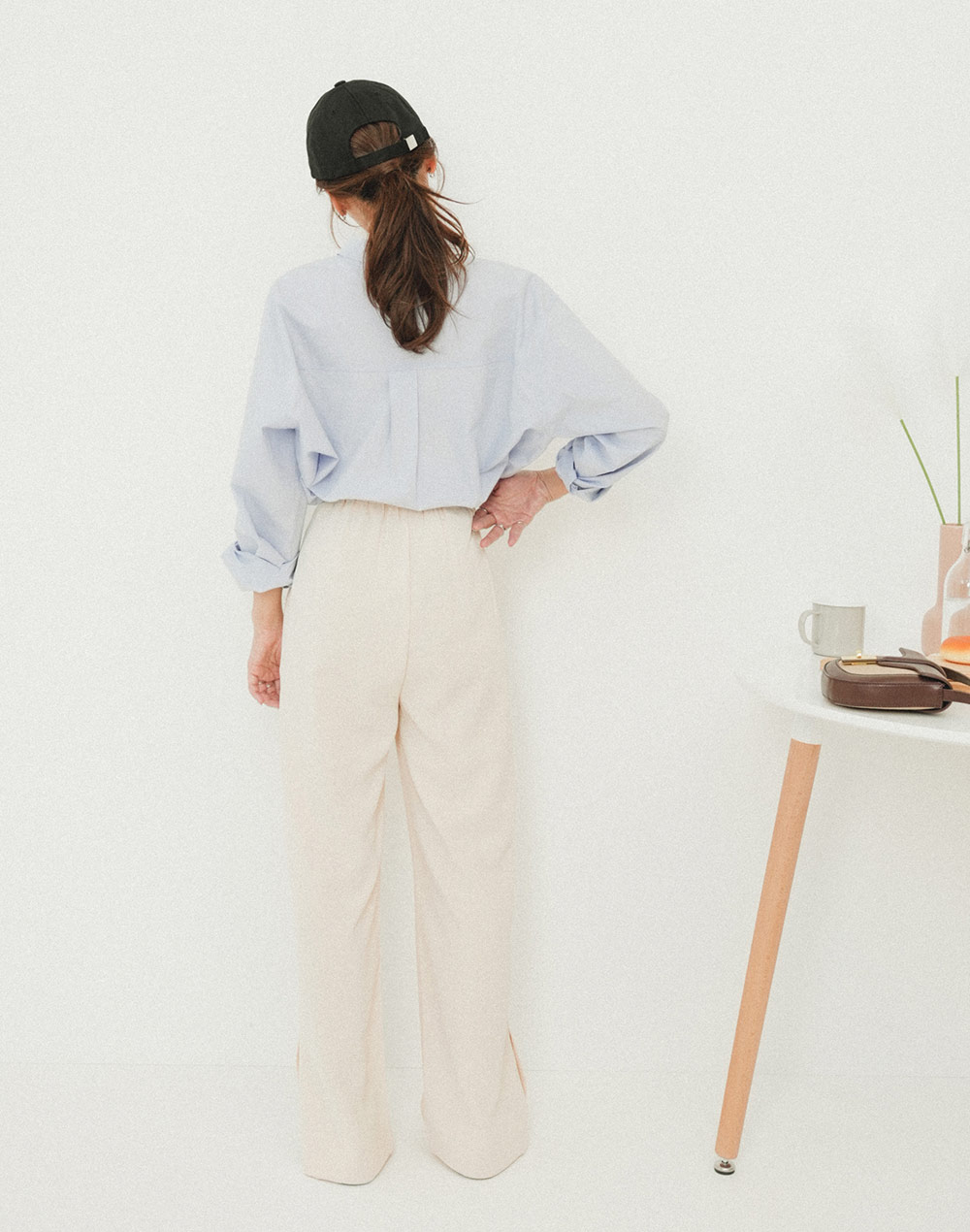 front tuck slacks | 詳細画像18