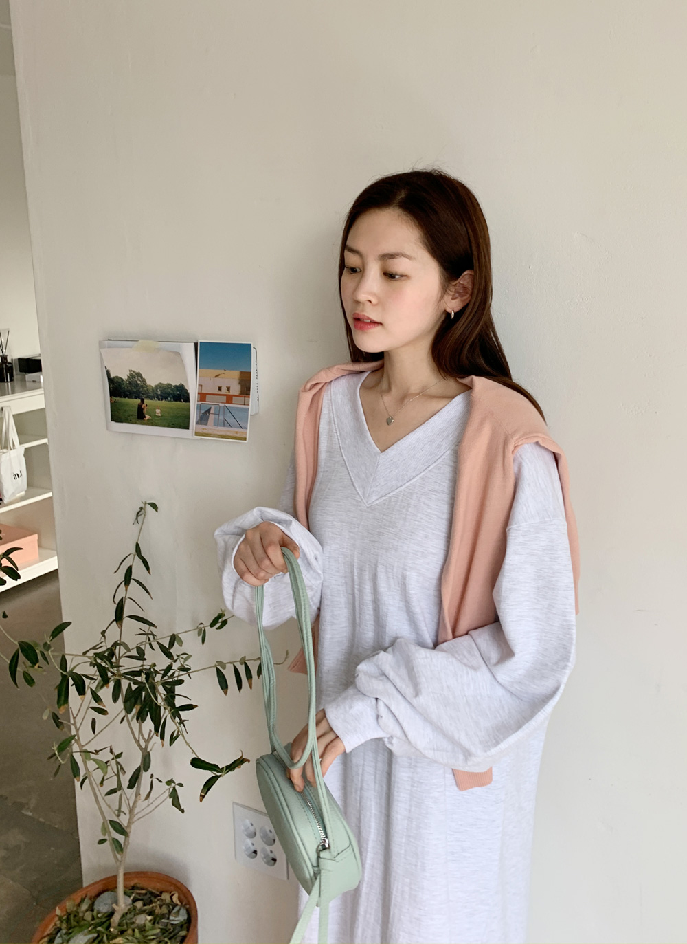 hholic dry touch vneck all-in-oneロング hholic dry touch vneck all