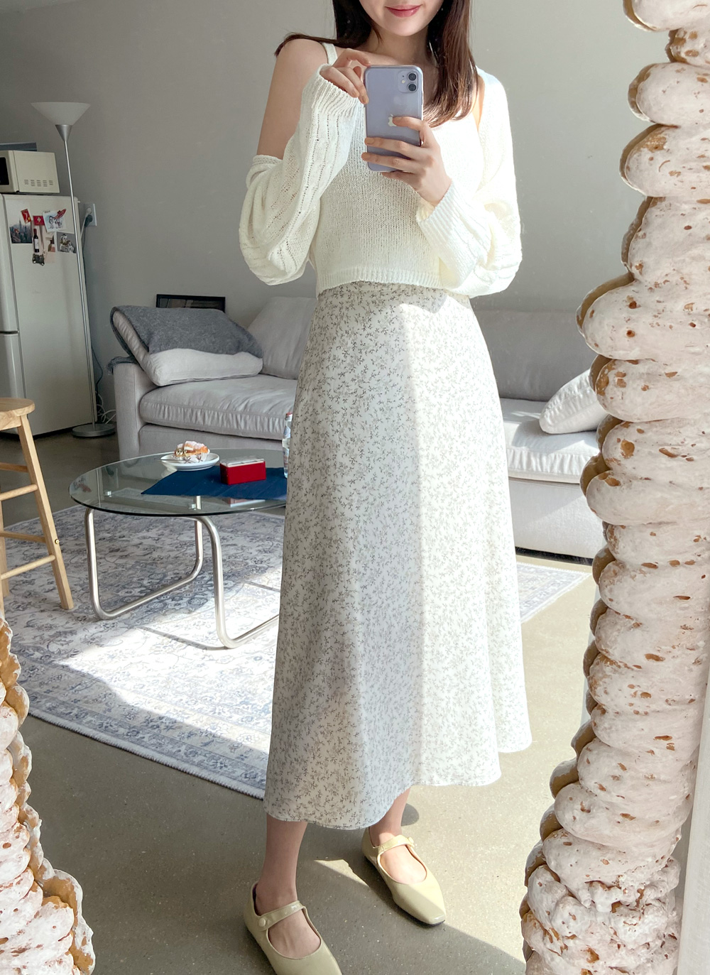 ニットノースリーブ&クロップドカーディガンSET・全5色 | DHOLIC | 詳細画像22