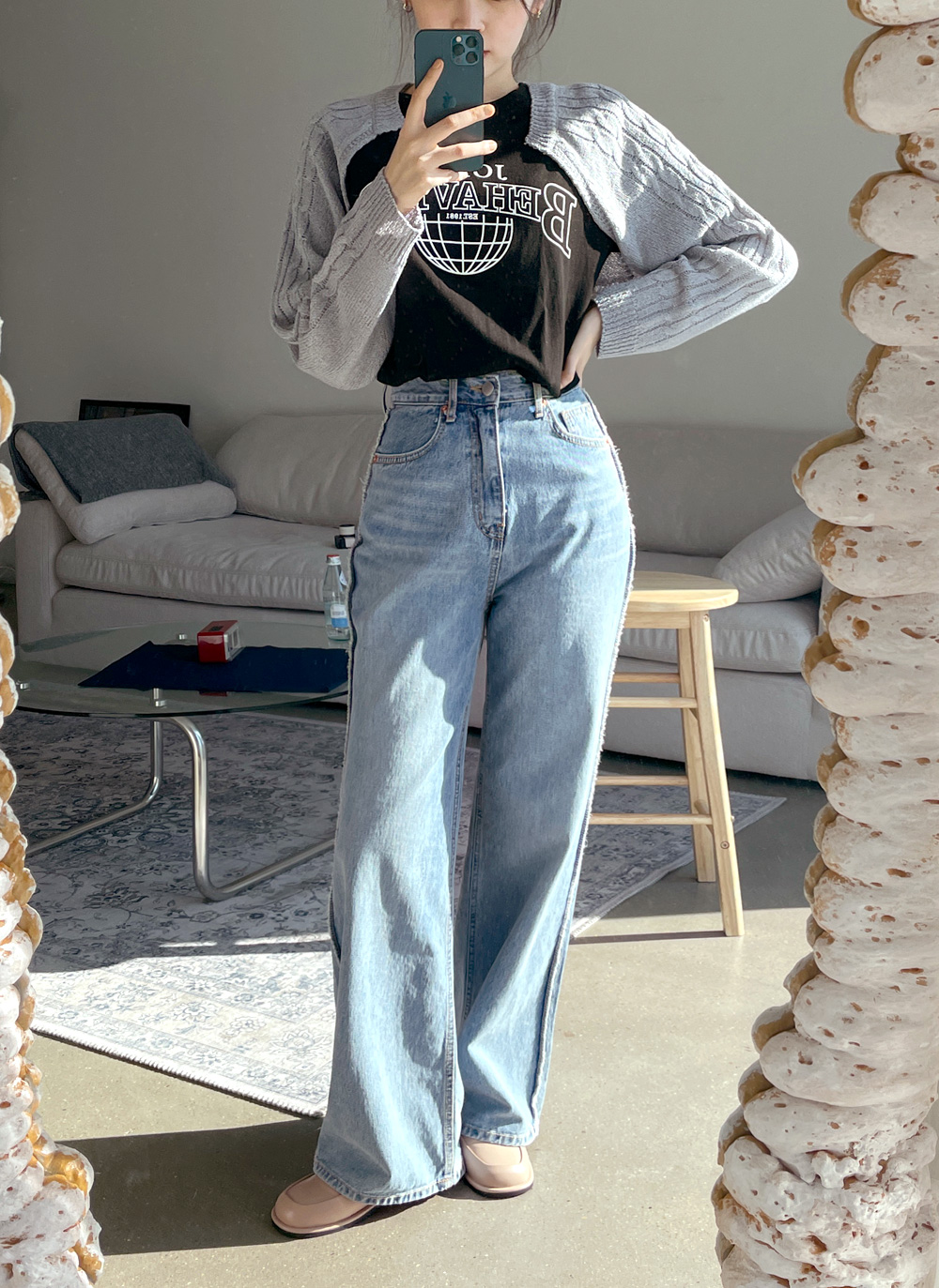 ニットノースリーブ&クロップドカーディガンSET・全5色 | DHOLIC | 詳細画像23