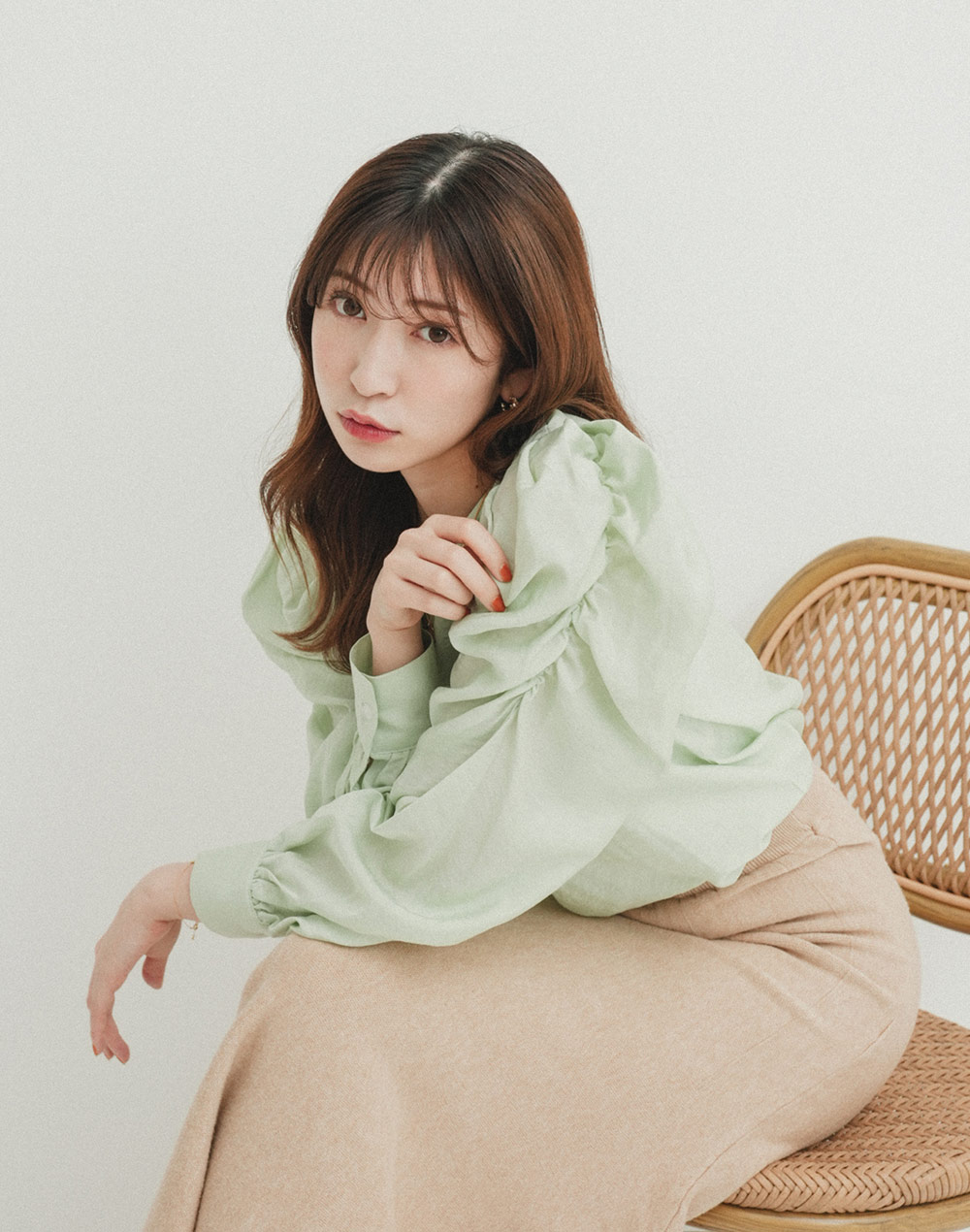 gather shoulder blouse | 詳細画像2