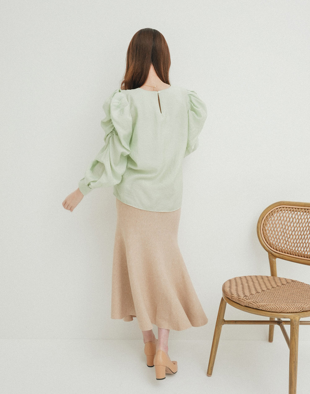 gather shoulder blouse | 詳細画像4