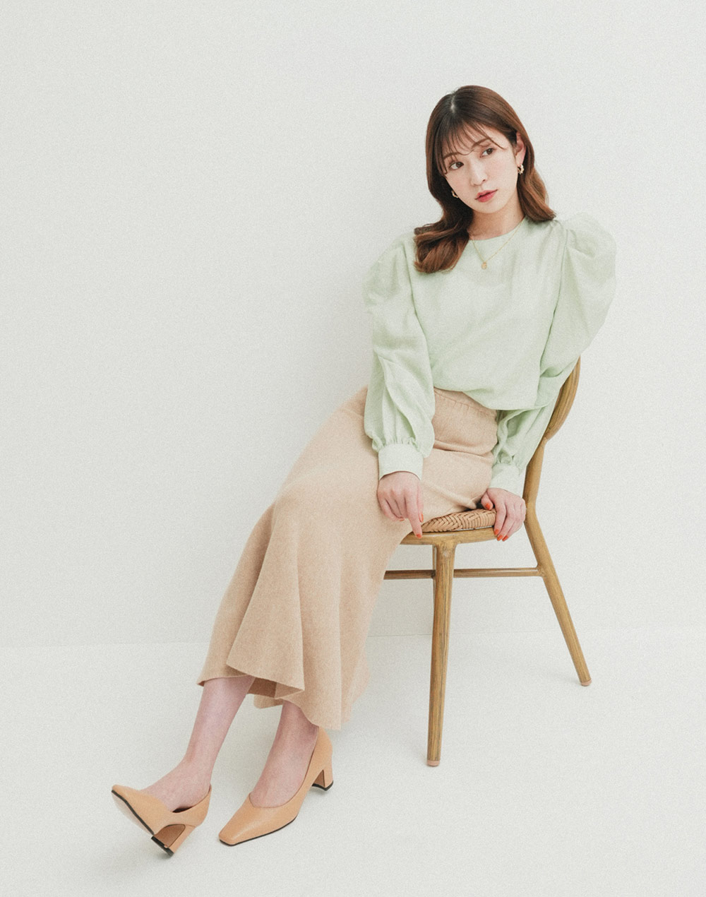 gather shoulder blouse | 詳細画像5