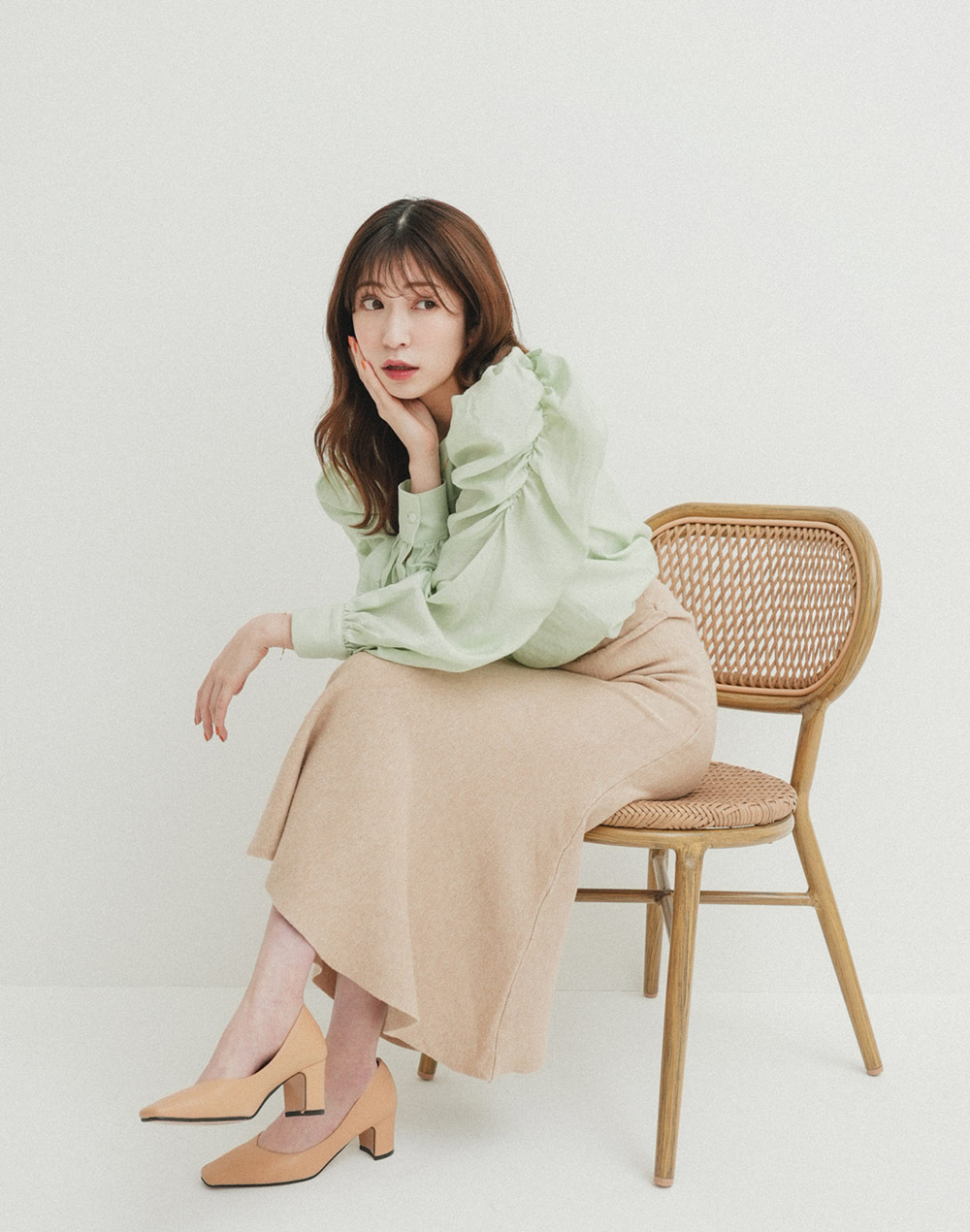 gather shoulder blouse | 詳細画像7