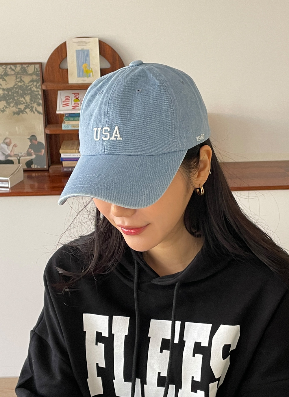 USA製 刺繍ロゴ ノートルダム大学スナップバックメッシュキャップ 帽子 S86