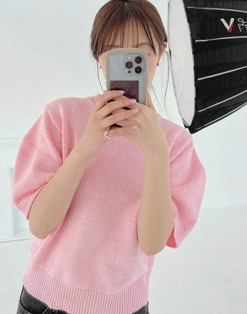 Premium スプリングニットドレス　ピンク　36 Premium スプリングニットドレス ピンク 36