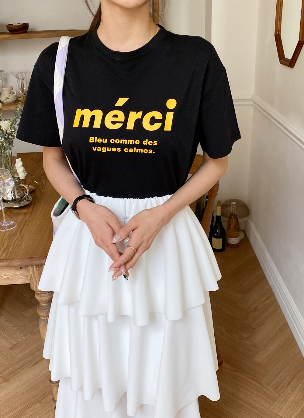 mérci半袖Tシャツ・全4色 | DHOLIC | 詳細画像4