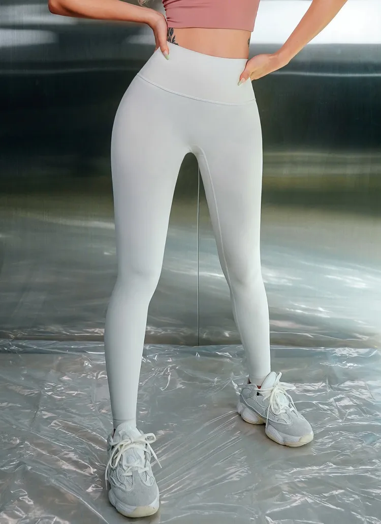 ハイウエストステッチラインレギンスパンツ | レディースファッション  