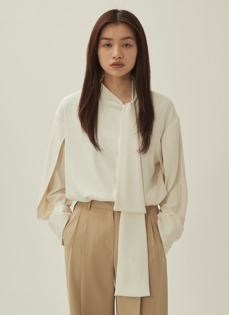 theory 23SS ボウタイブラウス アイボリー Theory luxe - Theory luxe