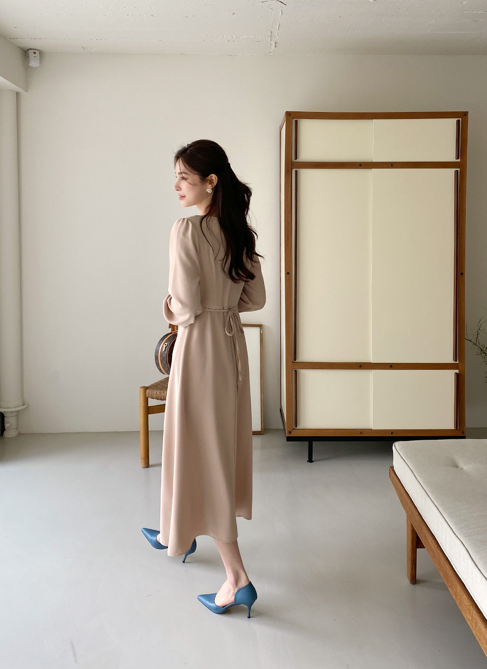 希少】3.1 Phillip Lim フレアワンピース パフスリーブ リボン付