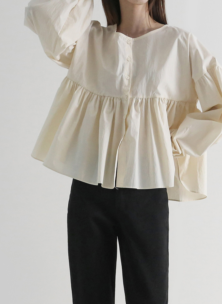 綿のブラウス♥️ （インド綿 レース シャツブラウス [品番