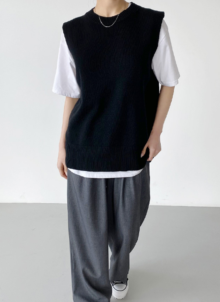 ブラックニットベスト | レディースファッション通販 - DHOLIC