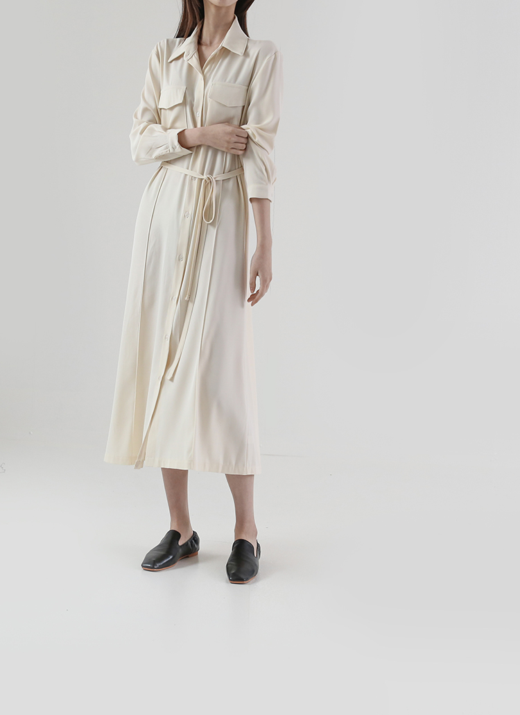 ストラップ付フレアシャツワンピース P ワンピース シャツワンピース レディースファッション通販 Dholic ディーホリック