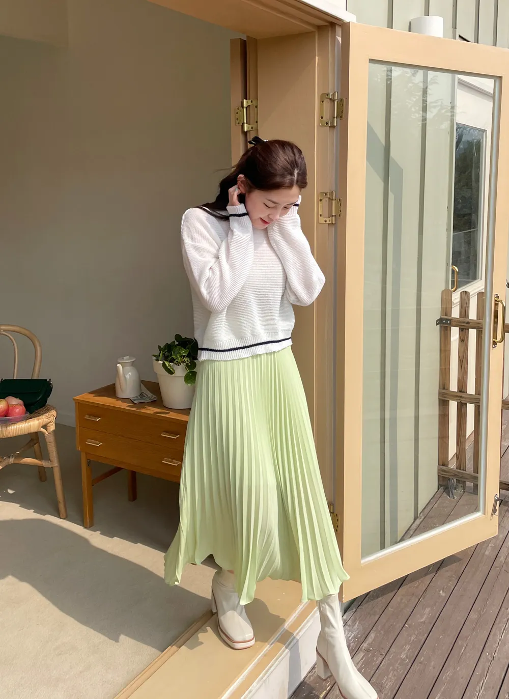 プリーツロングスカート・全4色 | レディースファッション通販 - DHOLIC 