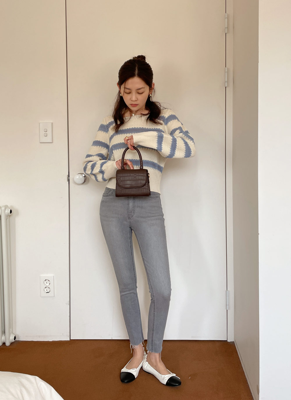 カットオフスキニーデニムパンツ・全2色 | レディース