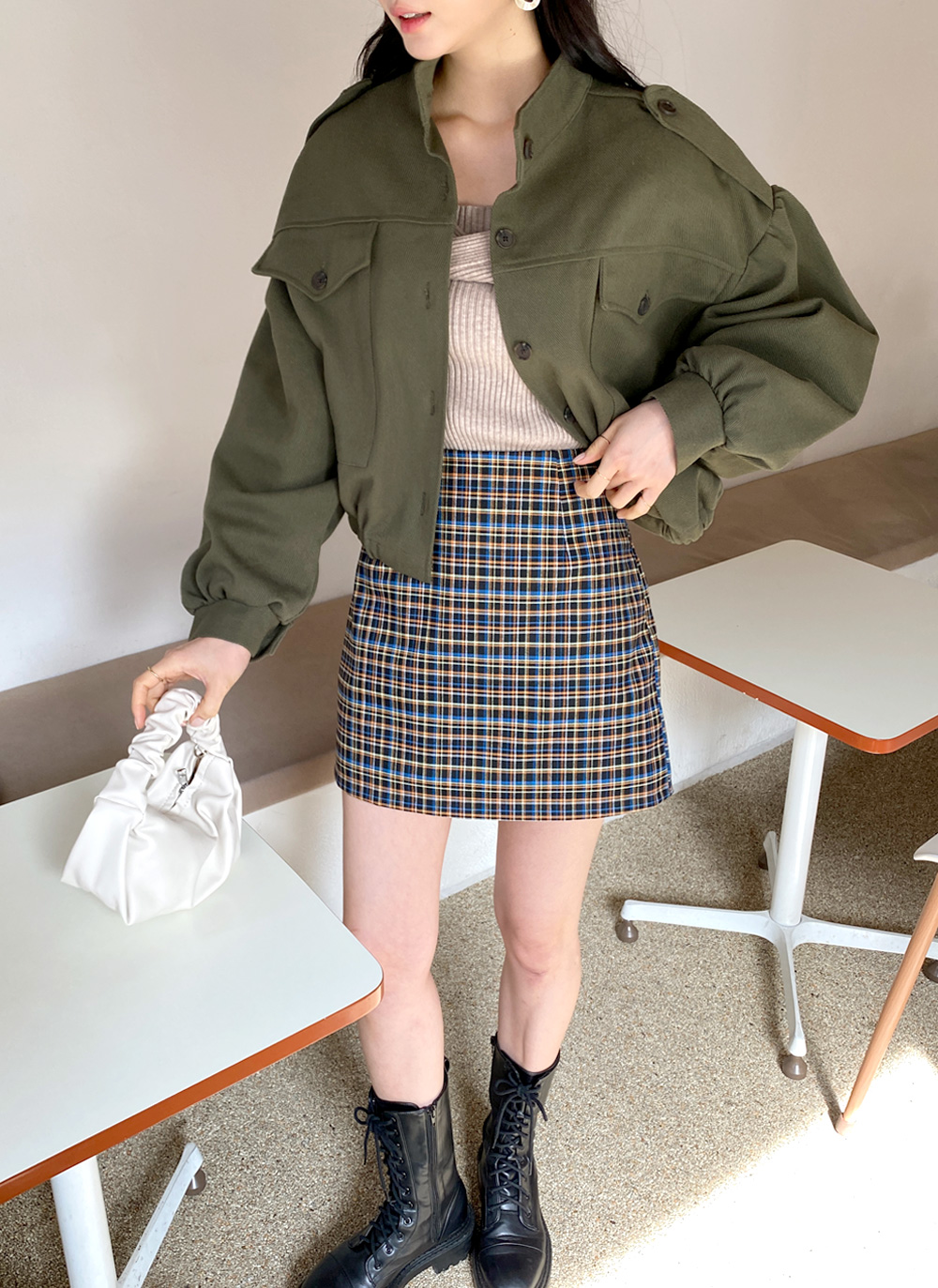 チェックスカートパンツ・全2色 | レディースファッション通販 - DHOLIC