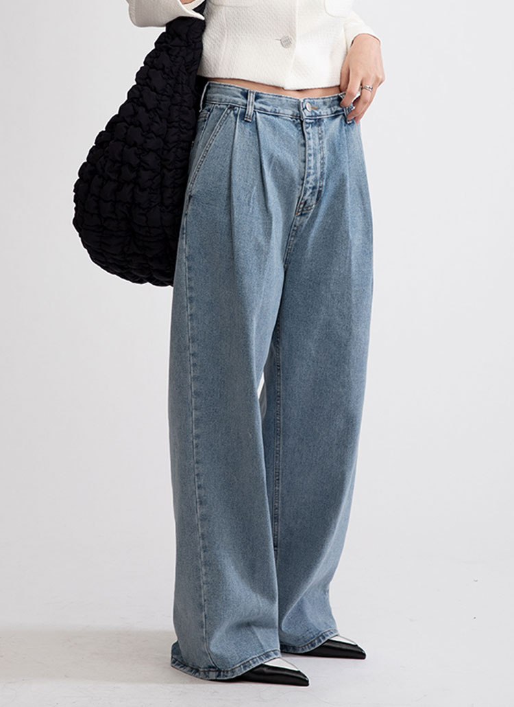 ピンタックワイドデニムパンツ・p349606 大阪スペシャル デニム ワイドデニム ジーンズ studios Acne デニム/ジーンズ