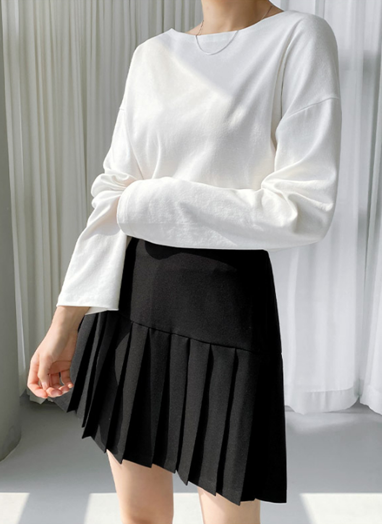 ルーズオーバーフィットボートネックドロップショルダーtシャツ春秋冬 トップス 長袖tシャツ Greyraise グレーレイズ ファッション総合通販 Dholic