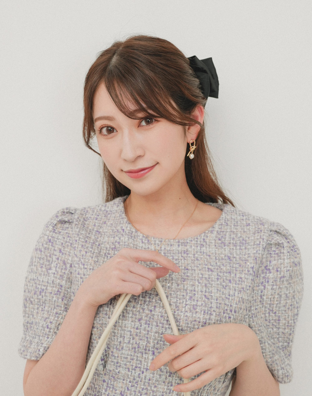 satin ribbon barrette | 詳細画像4